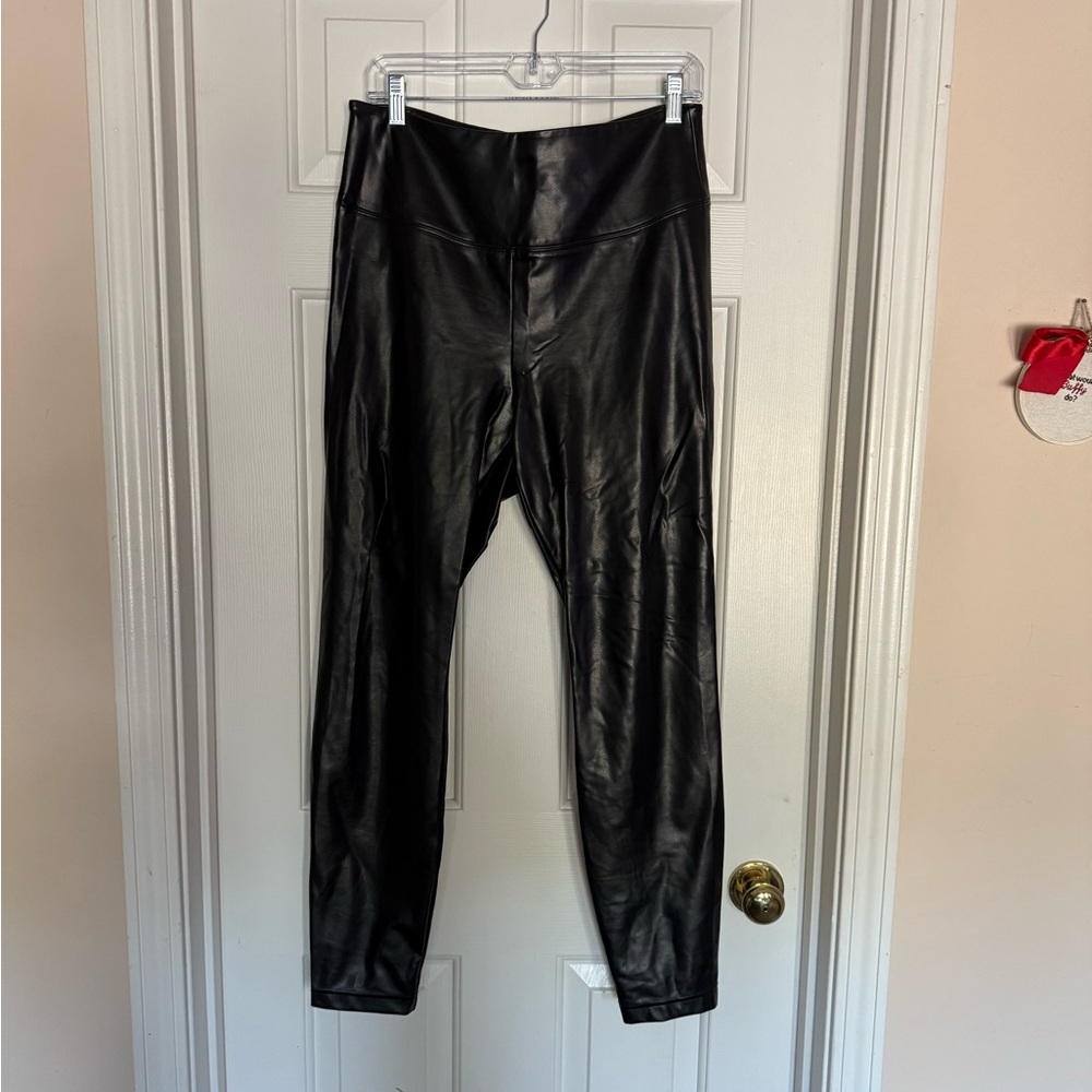 White House Black Market Black Faux Leather Leggings